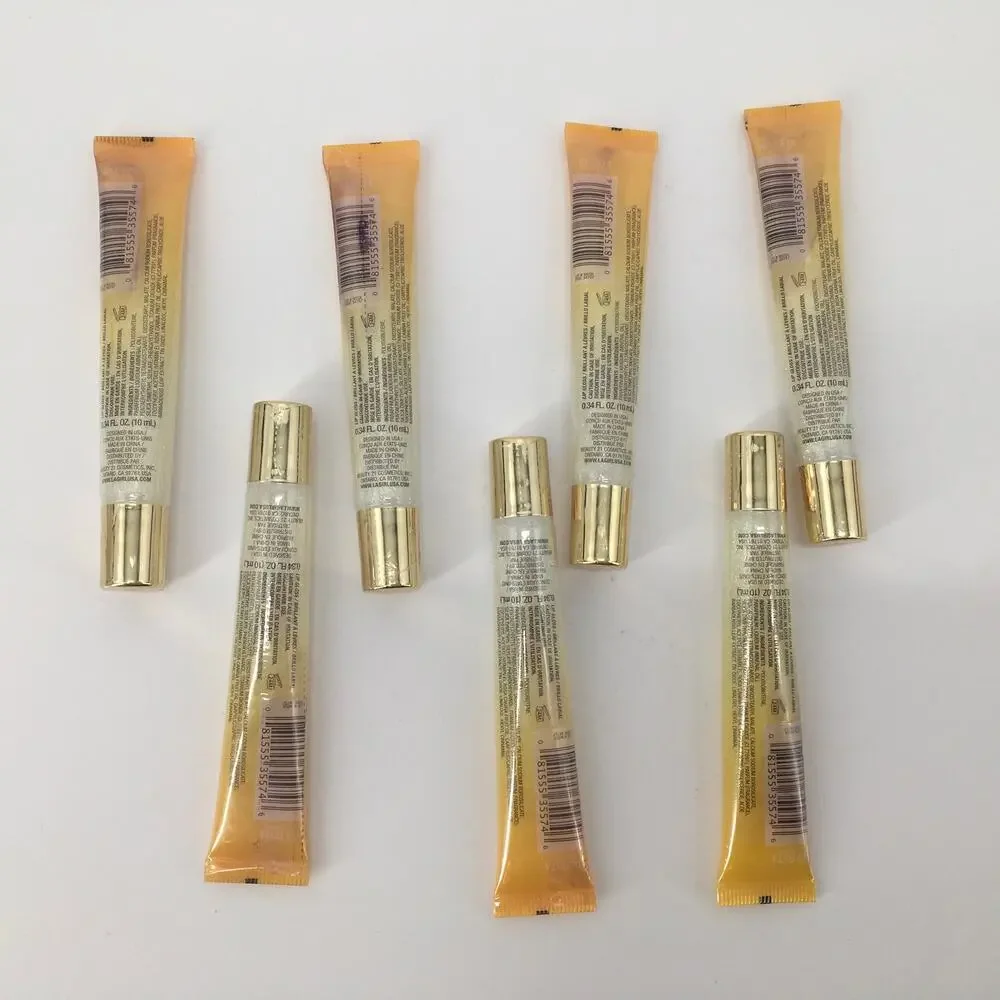 L.A. Girl Holographic Topper Lip Gloss Lot of 7 Tubes NEW Shimmer Iridescent